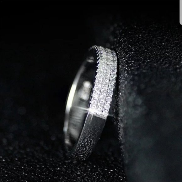 Wedding engagement bridal proposal band new ring - Picture 4 of 5